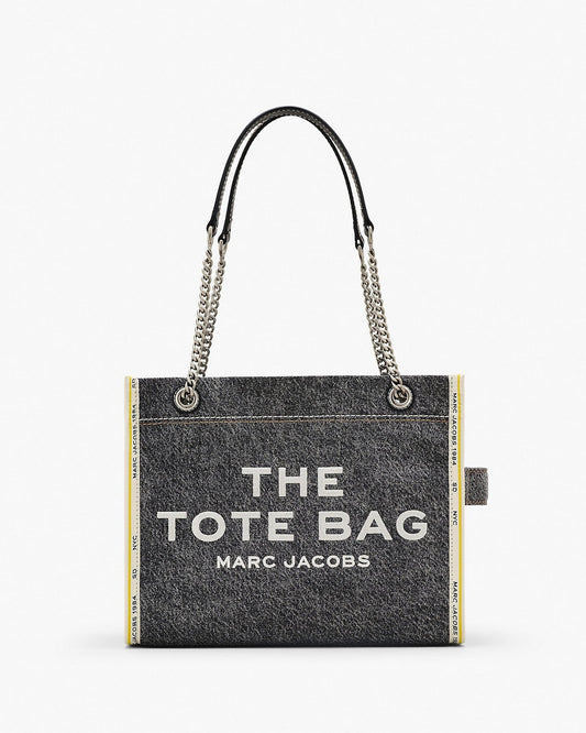 The Denim Chain Medium Tote Bag