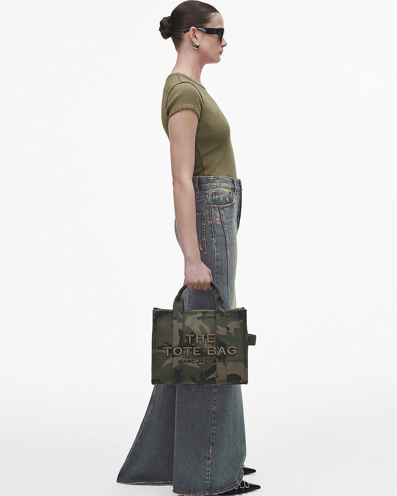 The Camo Jacquard Medium Tote Bag